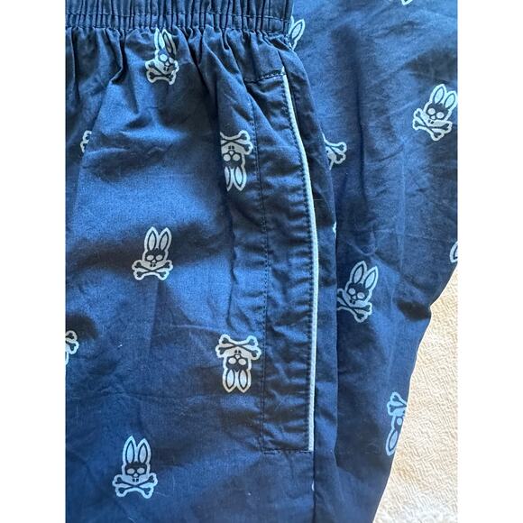 Psycho Bunny Men’s Lounge Pants Sz. Large Navy/LightBlue Logo - Picture 7 of 9